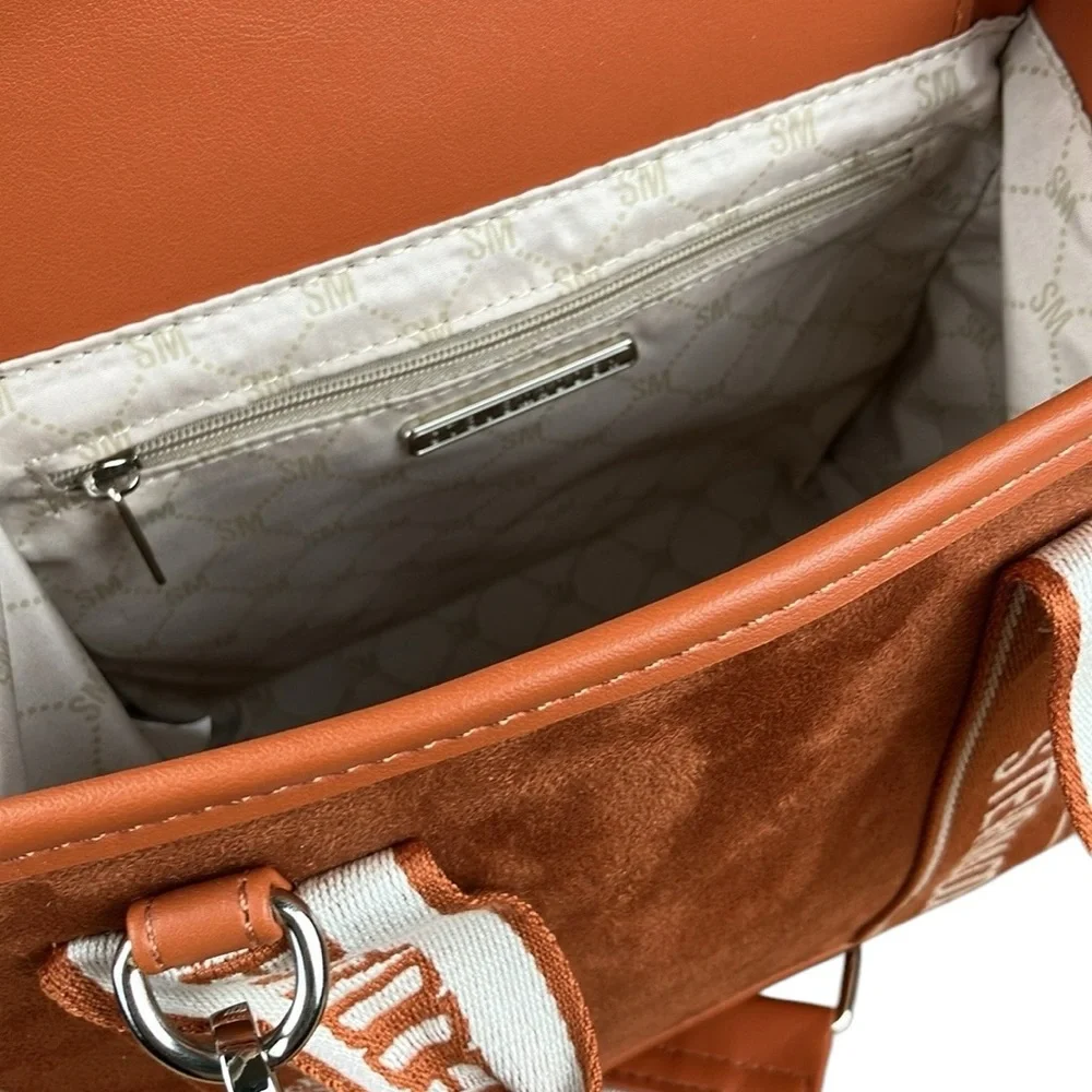 Steve Madden Webber Suede Satchel Crossbody NWT
